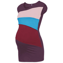 Load image into Gallery viewer, ENXI Summer Maternity Nursing Clothes Striped Sleeveless Thin Breastfeeding T-shirt For Pregnant Women Mother Feeding Top 3XL
