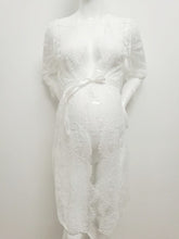 Load image into Gallery viewer, White Lace Maternity Dresses For Photo