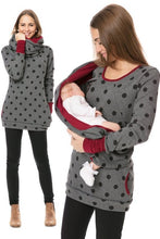 Load image into Gallery viewer, Maternity Nursing Hoodie Winter Pregnancy Clothes For Pregnant Women Breastfeeding Hooded Tops T Shirt Autumn Lactation Clothing