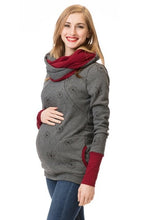 Load image into Gallery viewer, Maternity Nursing Hoodie Winter Pregnancy Clothes For Pregnant Women Breastfeeding Hooded Tops T Shirt Autumn Lactation Clothing