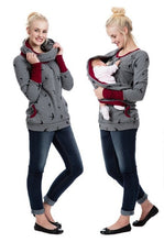 Load image into Gallery viewer, Maternity Nursing Hoodie Winter Pregnancy Clothes For Pregnant Women Breastfeeding Hooded Tops T Shirt Autumn Lactation Clothing