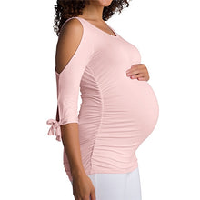 Load image into Gallery viewer, Telotuny clothes for pregnant women Half Sleeve women nursing top maternity clothes for pregnant women maternity clothes Dec28