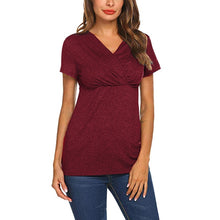 Load image into Gallery viewer, vetement femme 2019 Women Pregnant Maternity Nursing tops clothes Stripe Breastfeeding Top T-Shirt Blouse ropa de mujer clothes