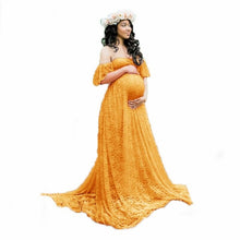 Load image into Gallery viewer, CHCDMP New Elegant Lace Maternity Dress Photography Props Long Dresses Pregnant Women Clothes Fancy Pregnancy Photo Props Shoot