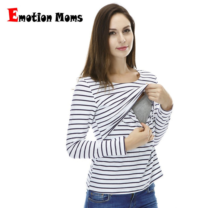Emotion Moms Fashion pregnancy Maternity Clothes Maternity Tops/T-shirt Breastfeeding shirt Nursing Tops for pregnant women