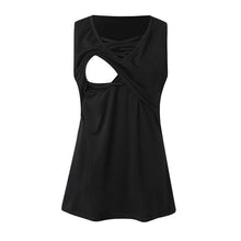Load image into Gallery viewer, MUQGEW maternity clothes pregnant t shirt Women's Breastfeeding Maternity Nursing Double  Tank Top Shirts nursing clothes